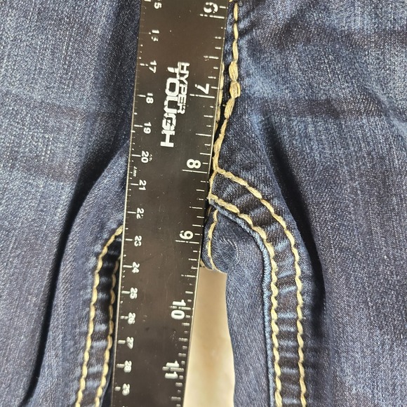 Silver Jeans Womens 27 Blue Suki Capri Dark Wash Denim - Picture 4 of 13